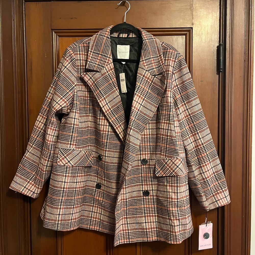 ✨Anthro Plaid Blazer✨